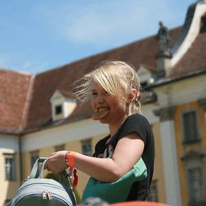 Jausenpause im Stiftshof