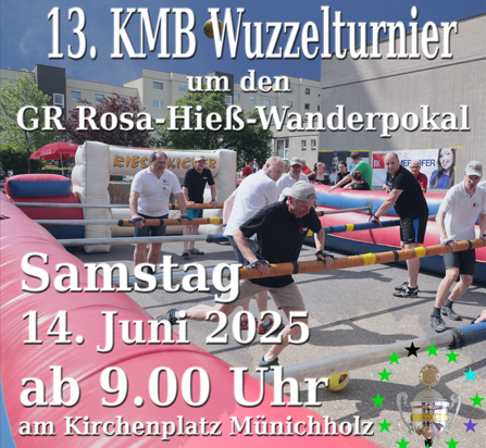 Plakat für das Wuzzelturnier am 14.6.2025