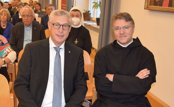 Univ.-Prof. Dr. P. Ewald Volgger OT und Festredner Prof. Dr. P. Martin M. Lintner OSM