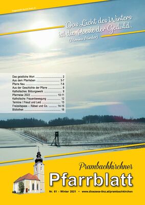 Pfarrblatt Dezember 2021