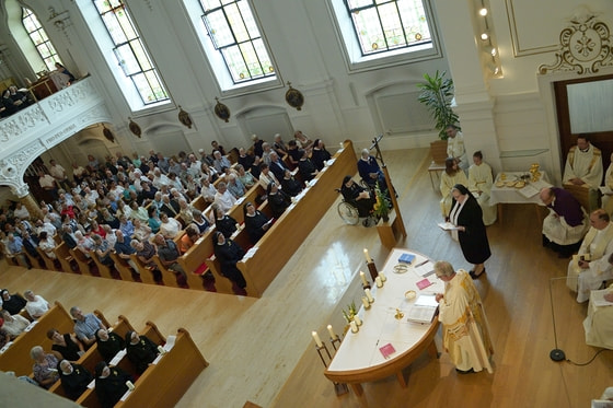 Festgottesdienst mit den Jubilarinne